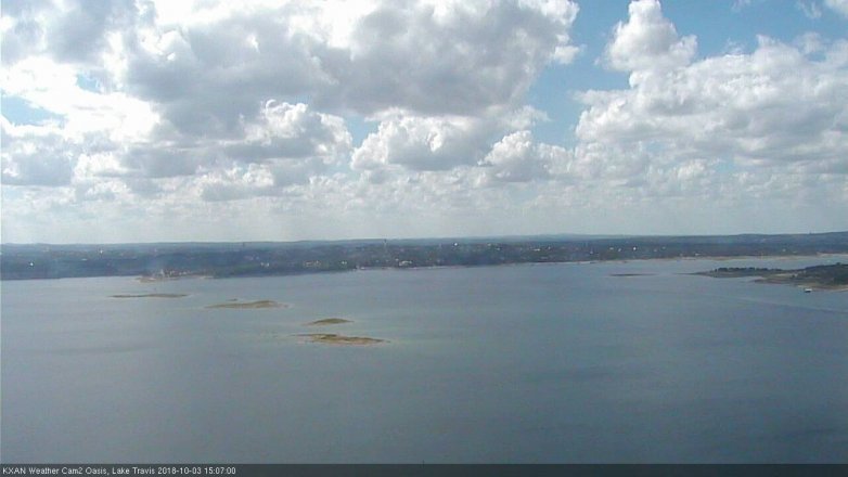 Lake Travis webcam, October 3, 2018 2:10 PM CT