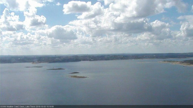 Lake Travis webcam, October 3, 2018 2:20 PM CT