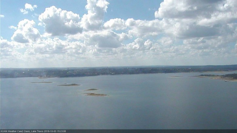 Lake Travis webcam, October 3, 2018 2:25 PM CT