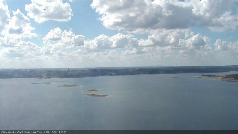 Lake Travis webcam, October 3, 2018 2:35 PM CT