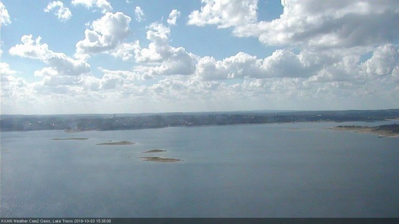 Lake Travis webcam, October 3, 2018 2:40 PM CT