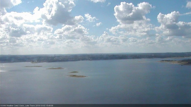 Lake Travis webcam, October 3, 2018 2:50 PM CT