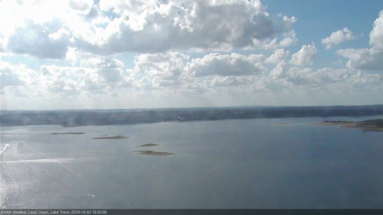 Lake Travis webcam, October 3, 2018 3:05 PM CT