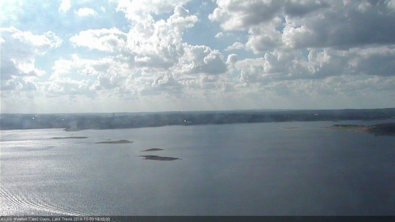 Lake Travis webcam, October 3, 2018 3:20 PM CT