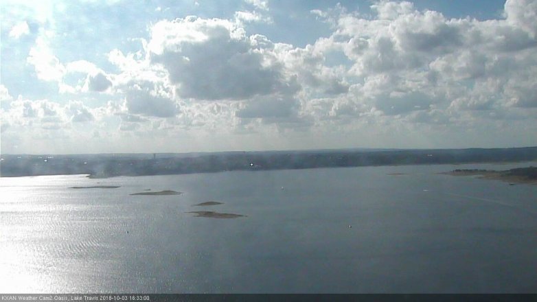 Lake Travis webcam, October 3, 2018 3:35 PM CT