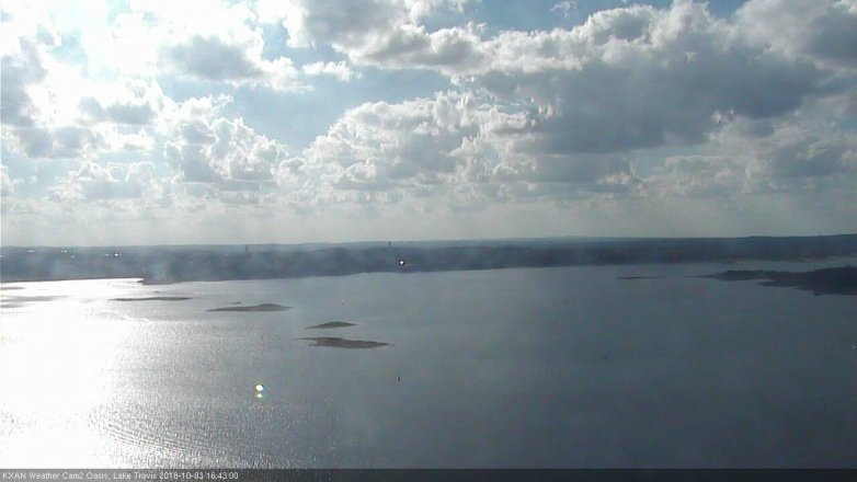 Lake Travis webcam, October 3, 2018 3:45 PM CT