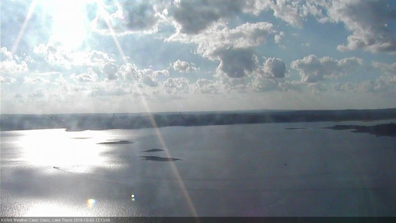 Lake Travis webcam, October 3, 2018 4:15 PM CT