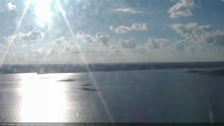 Lake Travis webcam, October 3, 2018 4:25 PM CT