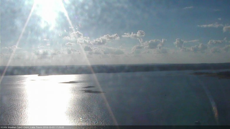 Lake Travis webcam, October 3, 2018 4:30 PM CT