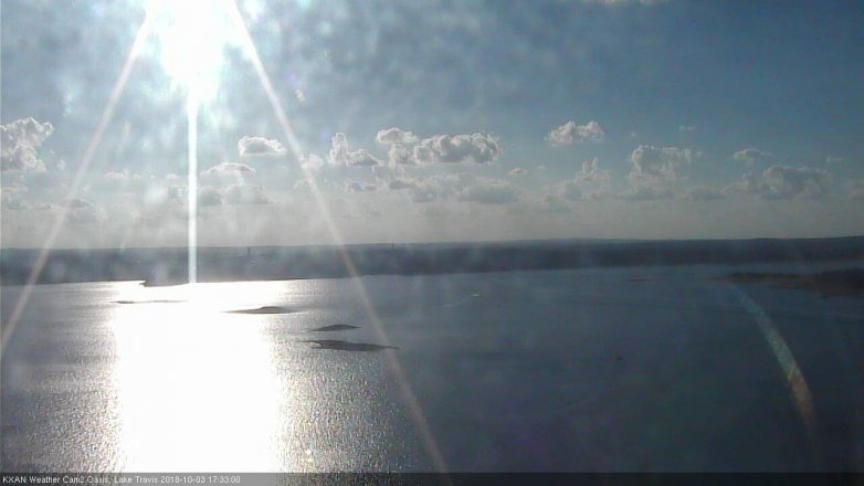 Lake Travis webcam, October 3, 2018 4:35 PM CT