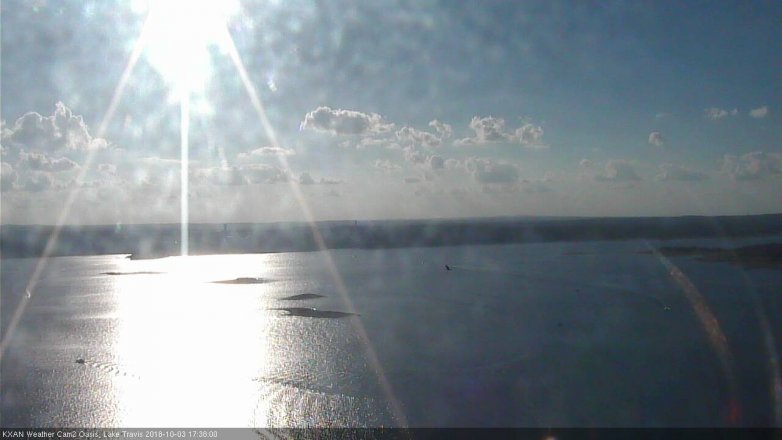 Lake Travis webcam, October 3, 2018 4:40 PM CT