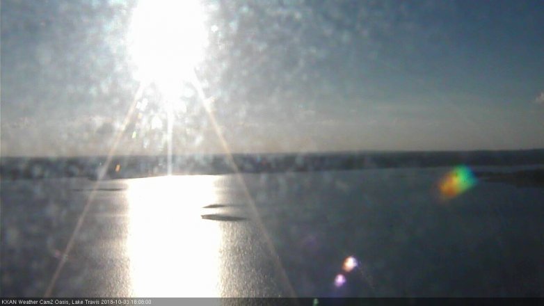 Lake Travis webcam, October 3, 2018 5:10 PM CT