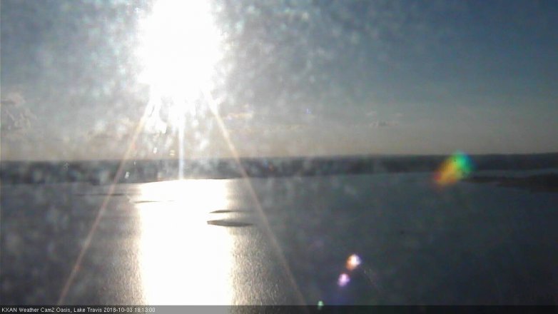 Lake Travis webcam, October 3, 2018 5:15 PM CT