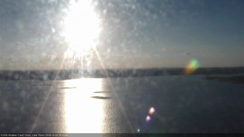 Lake Travis webcam, October 3, 2018 5:20 PM CT