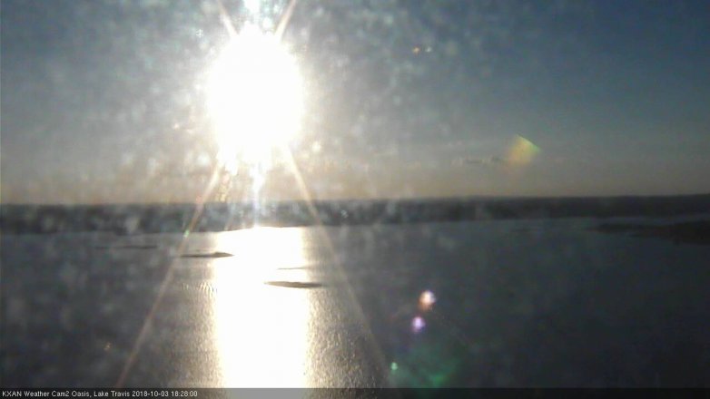 Lake Travis webcam, October 3, 2018 5:30 PM CT