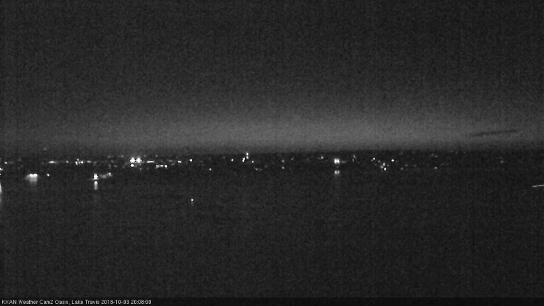 Lake Travis webcam, October 3, 2018 7:10 PM CT