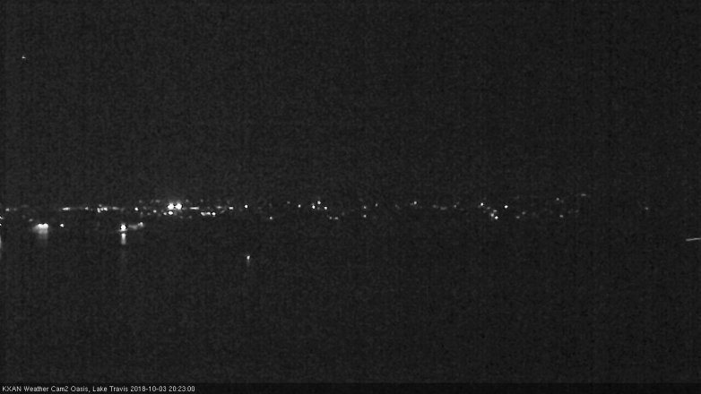 Lake Travis webcam, October 3, 2018 7:25 PM CT