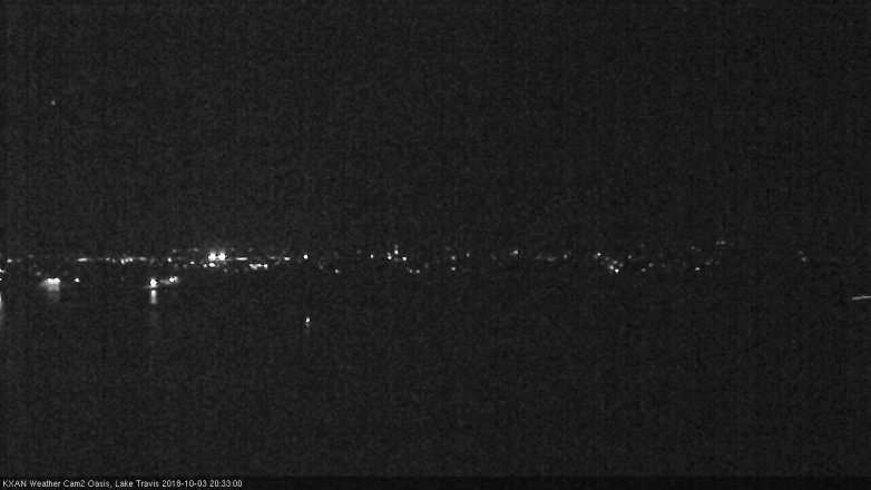 Lake Travis webcam, October 3, 2018 7:35 PM CT