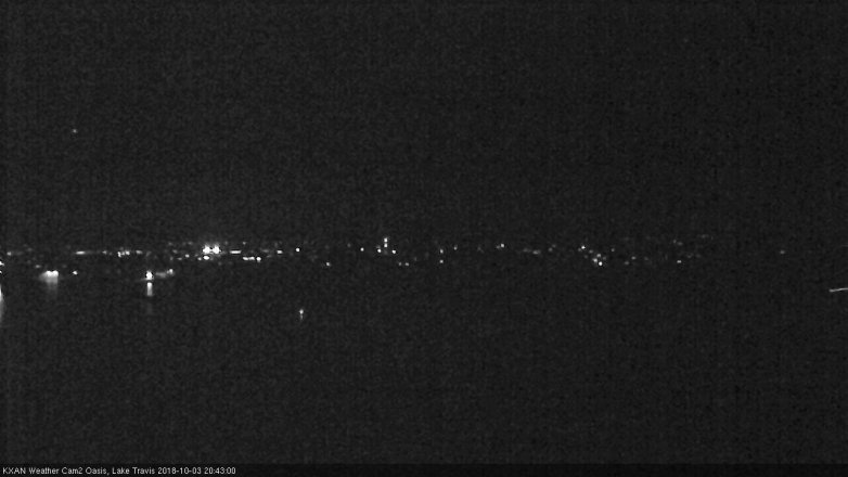 Lake Travis webcam, October 3, 2018 7:45 PM CT