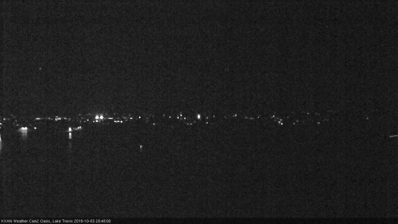 Lake Travis webcam, October 3, 2018 7:50 PM CT
