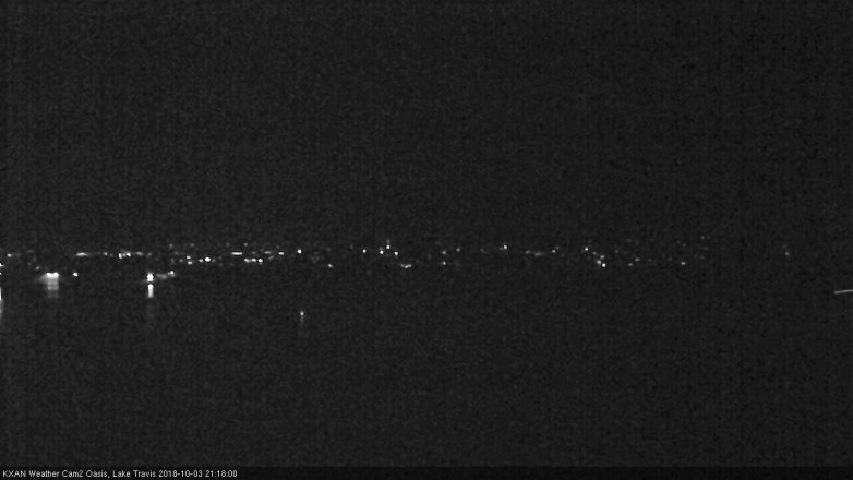 Lake Travis webcam, October 3, 2018 8:20 PM CT