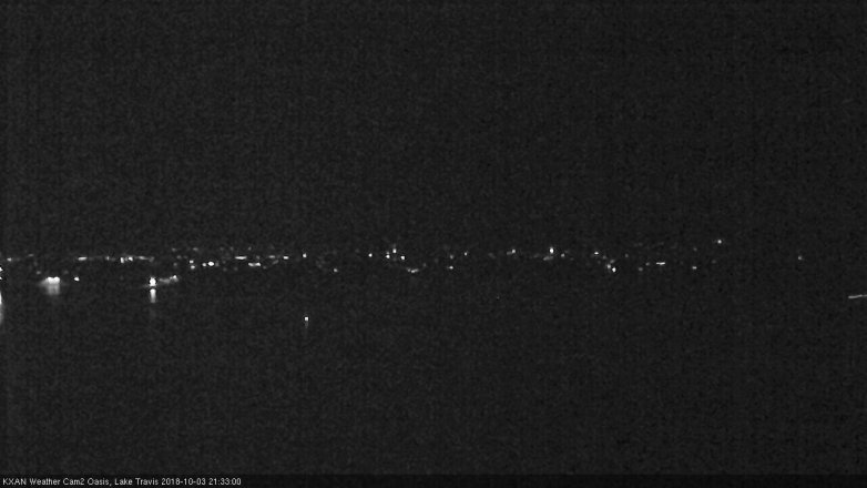 Lake Travis webcam, October 3, 2018 8:35 PM CT