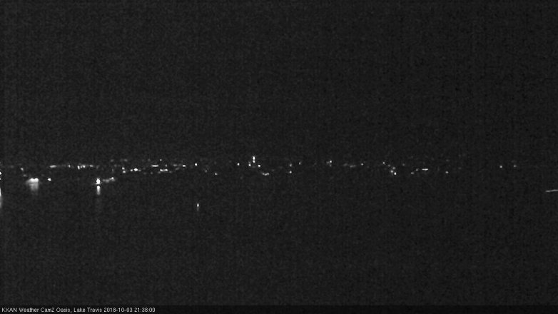 Lake Travis webcam, October 3, 2018 8:40 PM CT