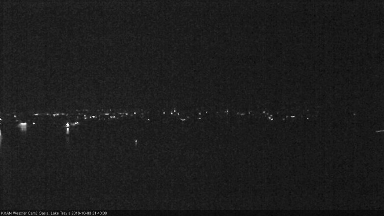 Lake Travis webcam, October 3, 2018 8:45 PM CT