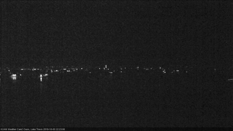 Lake Travis webcam, October 3, 2018 9:25 PM CT