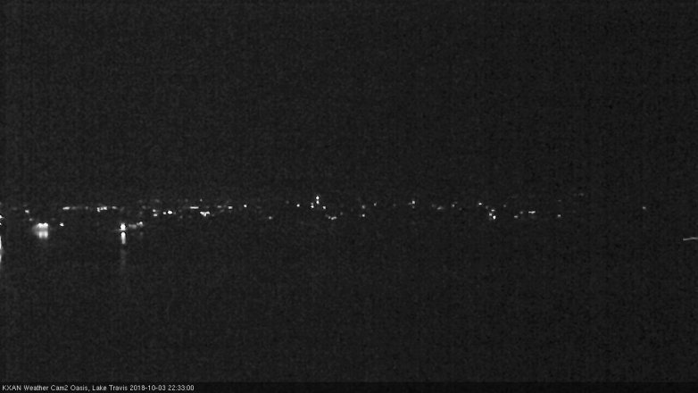 Lake Travis webcam, October 3, 2018 9:35 PM CT