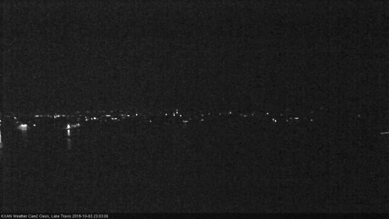 Lake Travis webcam, October 3, 2018 10:05 PM CT