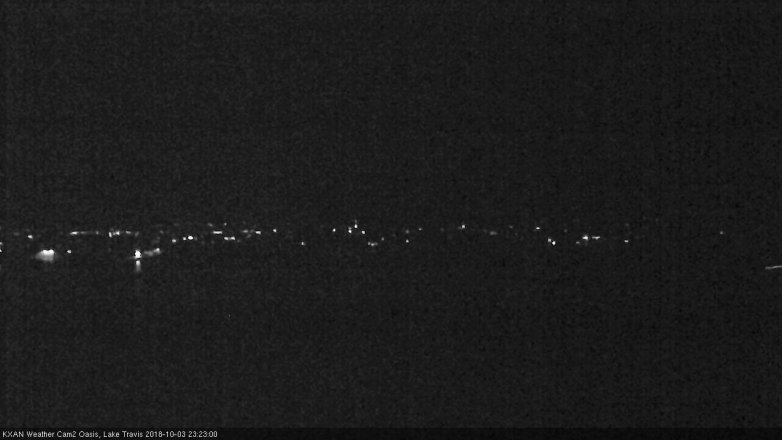 Lake Travis webcam, October 3, 2018 10:25 PM CT