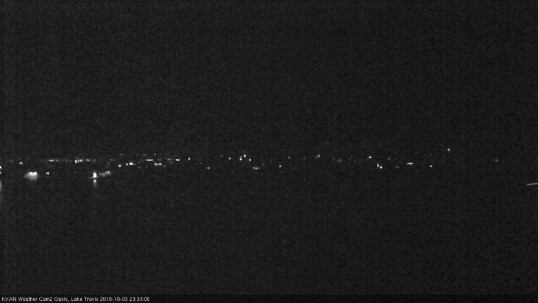 Lake Travis webcam, October 3, 2018 10:35 PM CT
