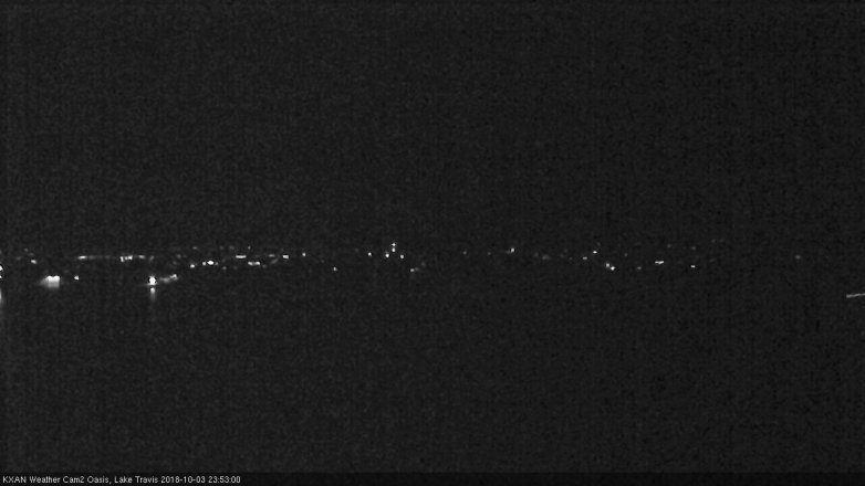 Lake Travis webcam, October 3, 2018 10:55 PM CT