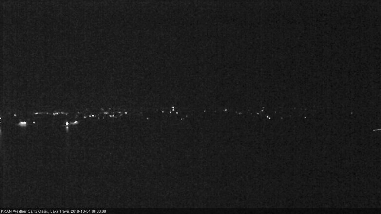 Lake Travis webcam, October 3, 2018 11:05 PM CT