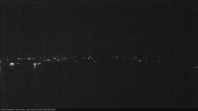 Lake Travis webcam, October 3, 2018 11:10 PM CT