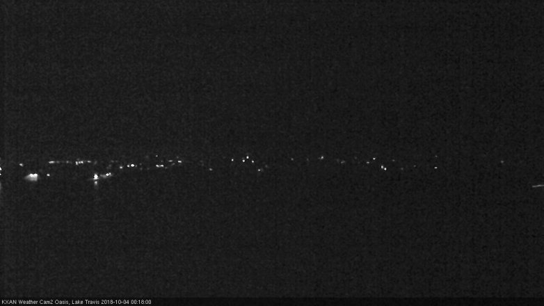 Lake Travis webcam, October 3, 2018 11:20 PM CT