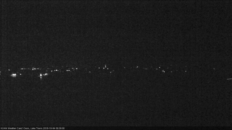 Lake Travis webcam, October 3, 2018 11:40 PM CT