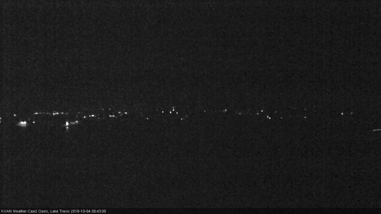 Lake Travis webcam, October 3, 2018 11:45 PM CT