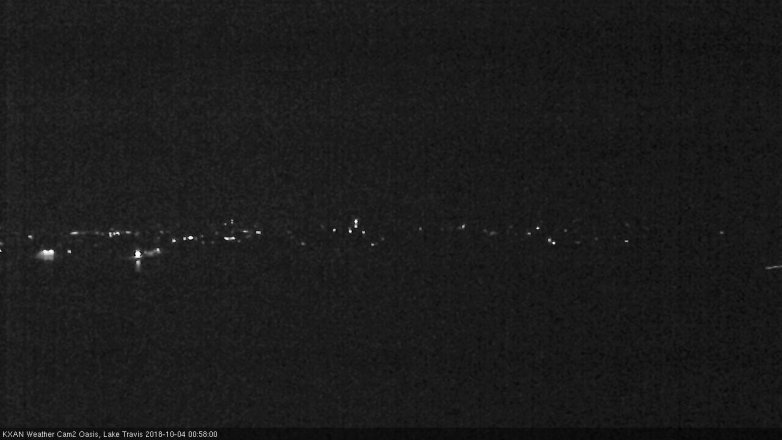 Lake Travis webcam, October 3, 2018 12:00 AM CT