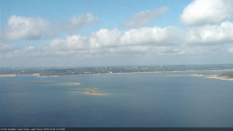 Lake Travis webcam, October 4, 2018 9:20 AM CT