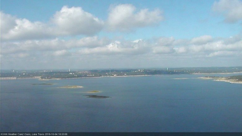 Lake Travis webcam, October 4, 2018 9:35 AM CT