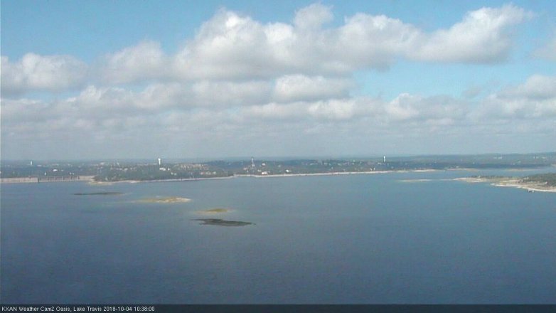 Lake Travis webcam, October 4, 2018 9:40 AM CT