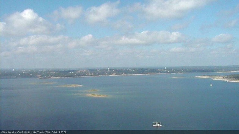 Lake Travis webcam, October 4, 2018 10:10 AM CT