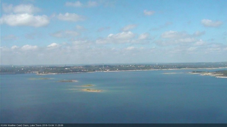 Lake Travis webcam, October 4, 2018 10:30 AM CT