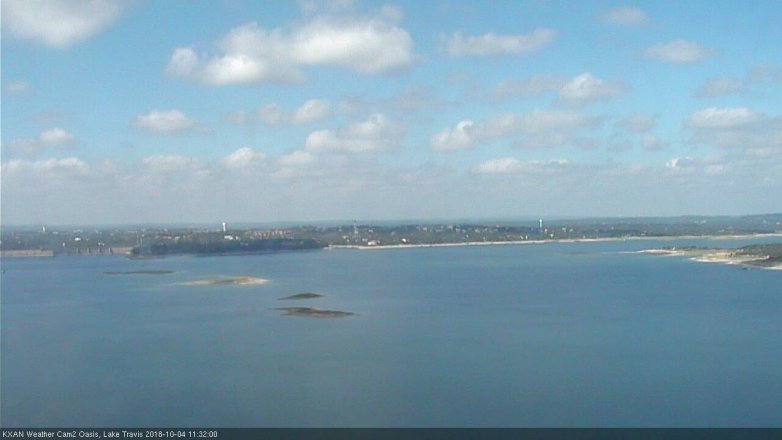 Lake Travis webcam, October 4, 2018 10:35 AM CT