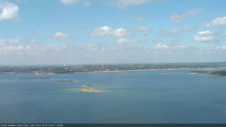 Lake Travis webcam, October 4, 2018 10:40 AM CT