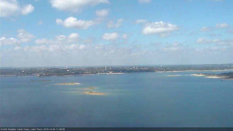 Lake Travis webcam, October 4, 2018 10:50 AM CT