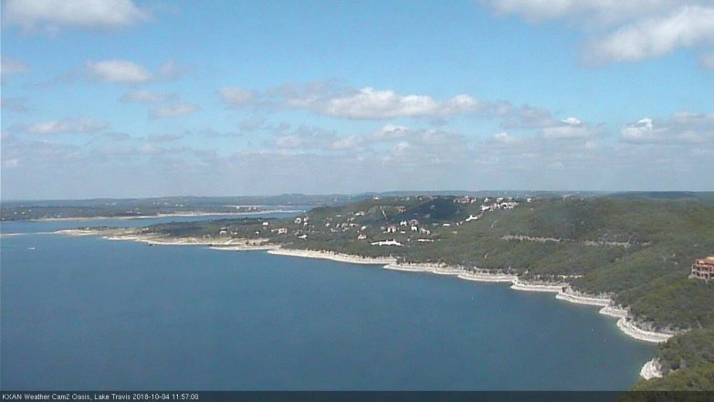 Lake Travis webcam, October 4, 2018 11:00 AM CT