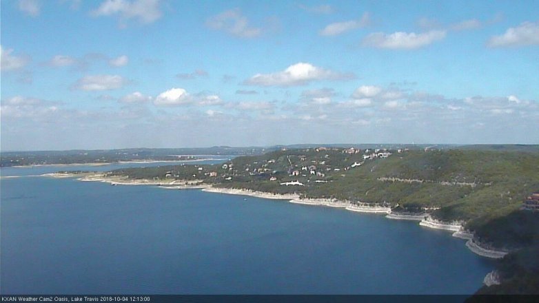Lake Travis webcam, October 4, 2018 11:15 AM CT